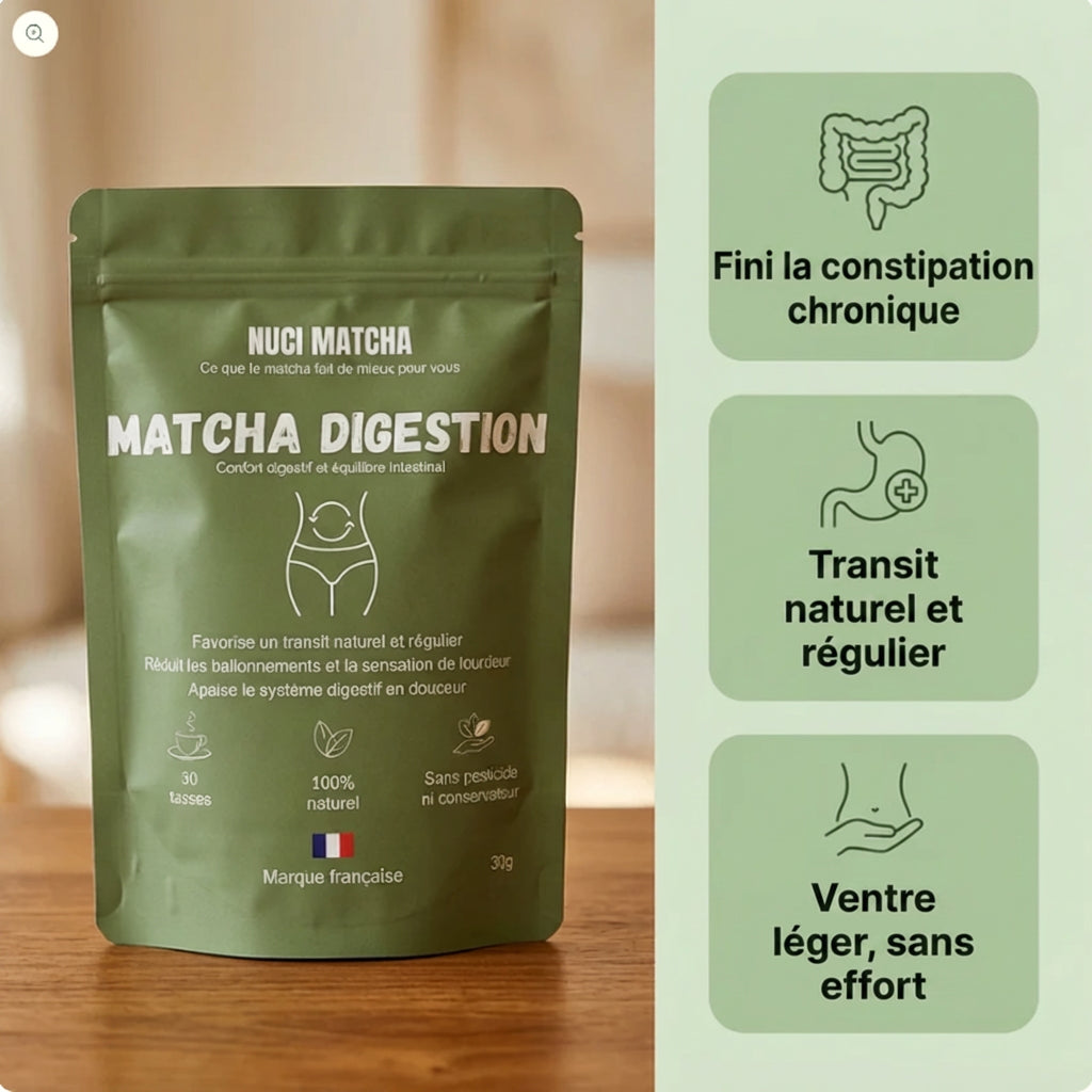 Matcha Digestion – La Solution Naturelle contre la Constipation