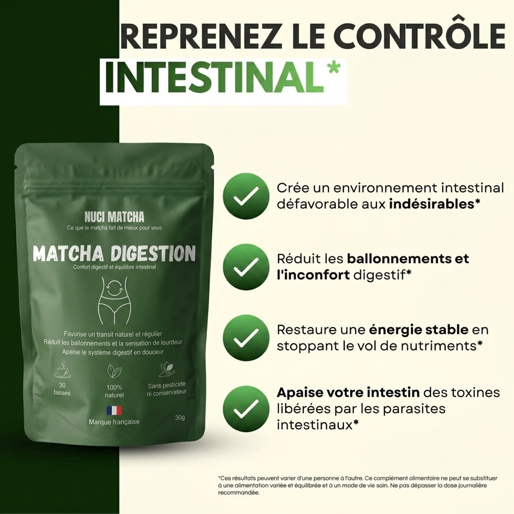 Matcha Digestion - Retrouvez un ventre plat durablement