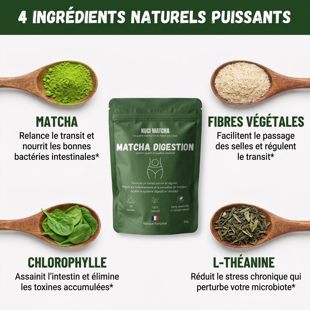 Matcha Digestion - Retrouvez un ventre plat durablement