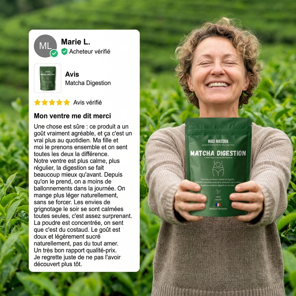 Matcha Digestion - Retrouvez un ventre plat durablement