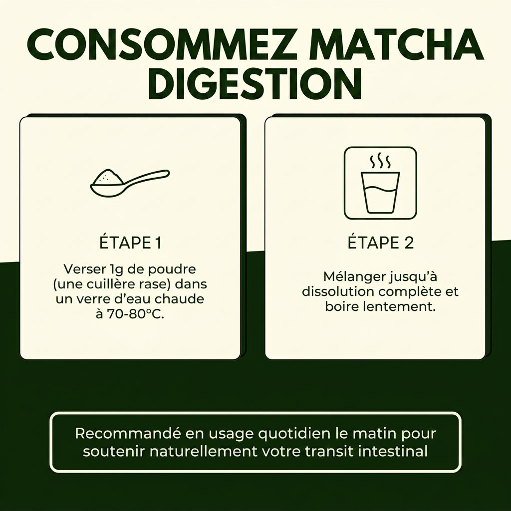 Matcha Digestion - Retrouvez un ventre plat durablement