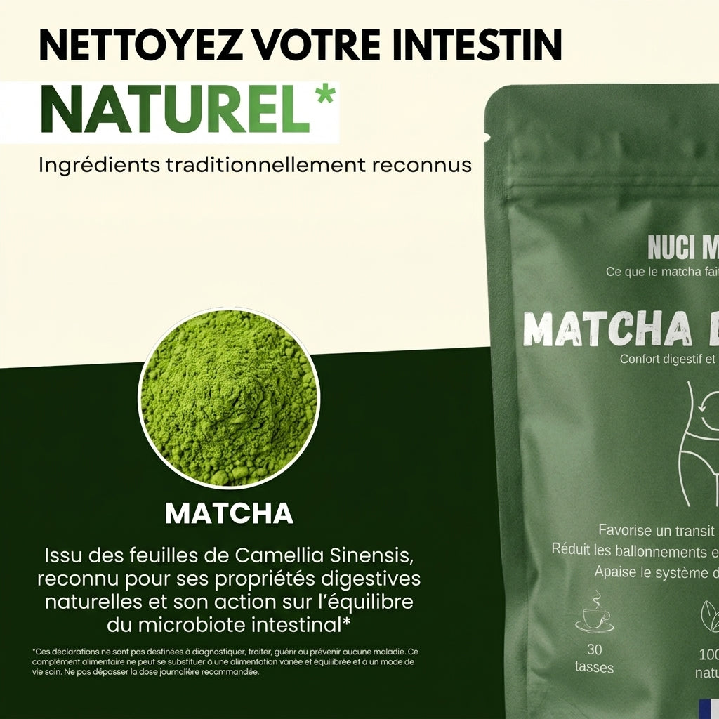 Matcha Digestion - Retrouvez un ventre plat durablement