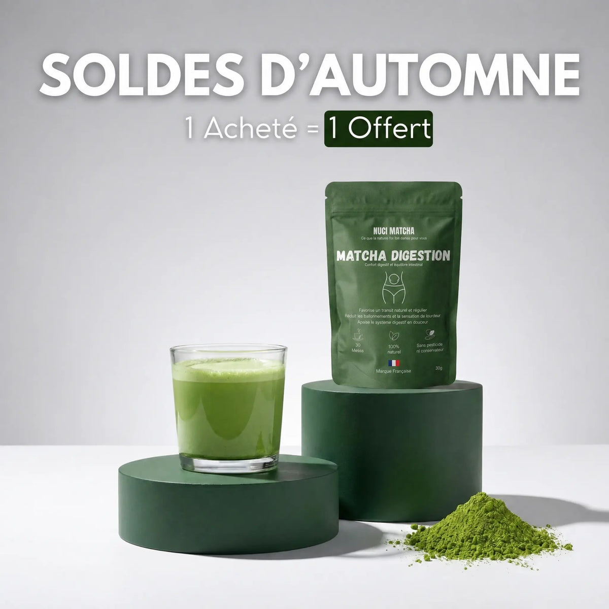 Matcha Digestion™ - RETROUVEZ UN VENTRE PLAT ET DE L'ÉNERGIE EN 21 JOURS
